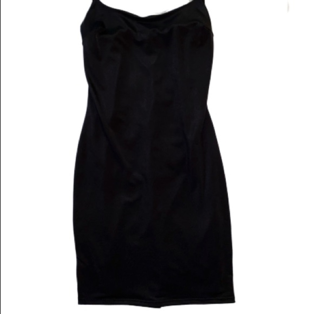 Black mini dress